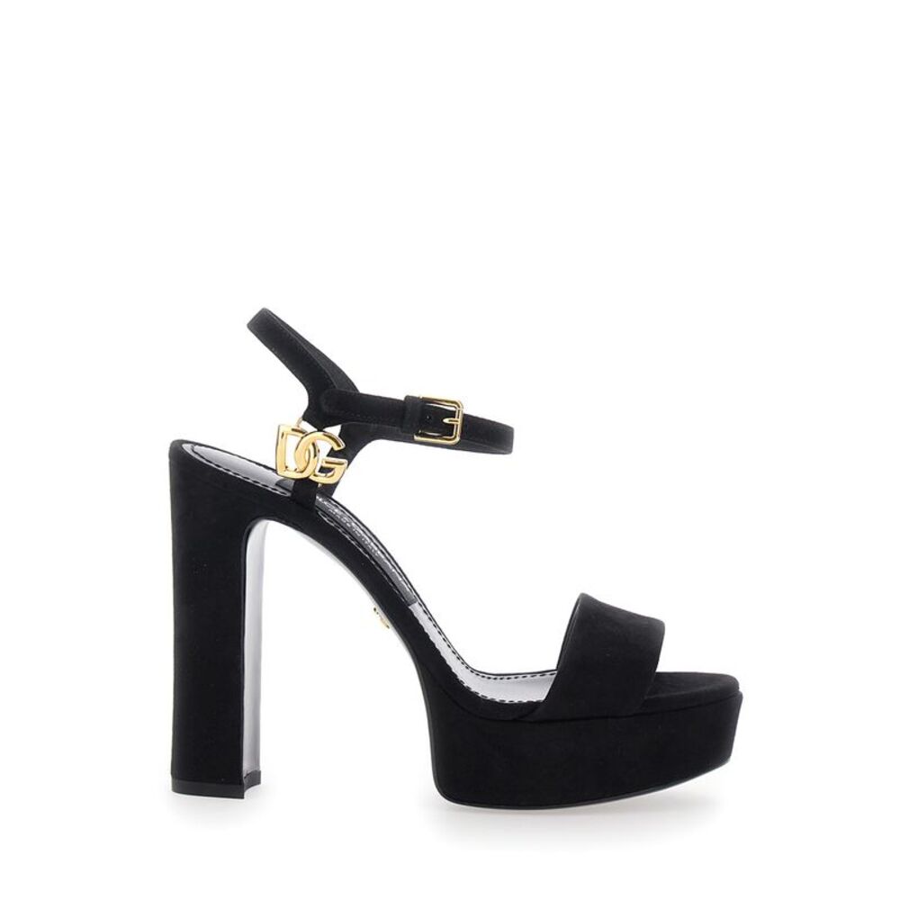 Dolce & Gabbana Women Plateau Suede Sandal 90